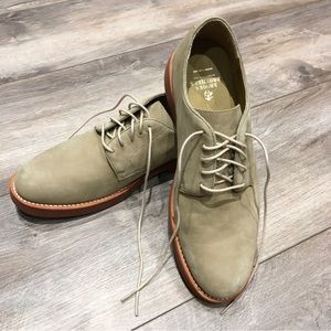 NWOT Brooks Brothers Beige Suede Derby Shoe